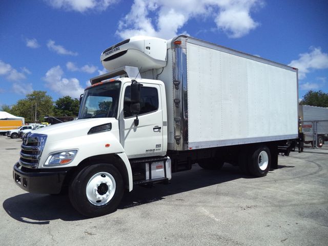 2015 HINO 268A 20ft Refrigerated Box Truck Thermo King T680 & Liftgate - 22899241 - 2