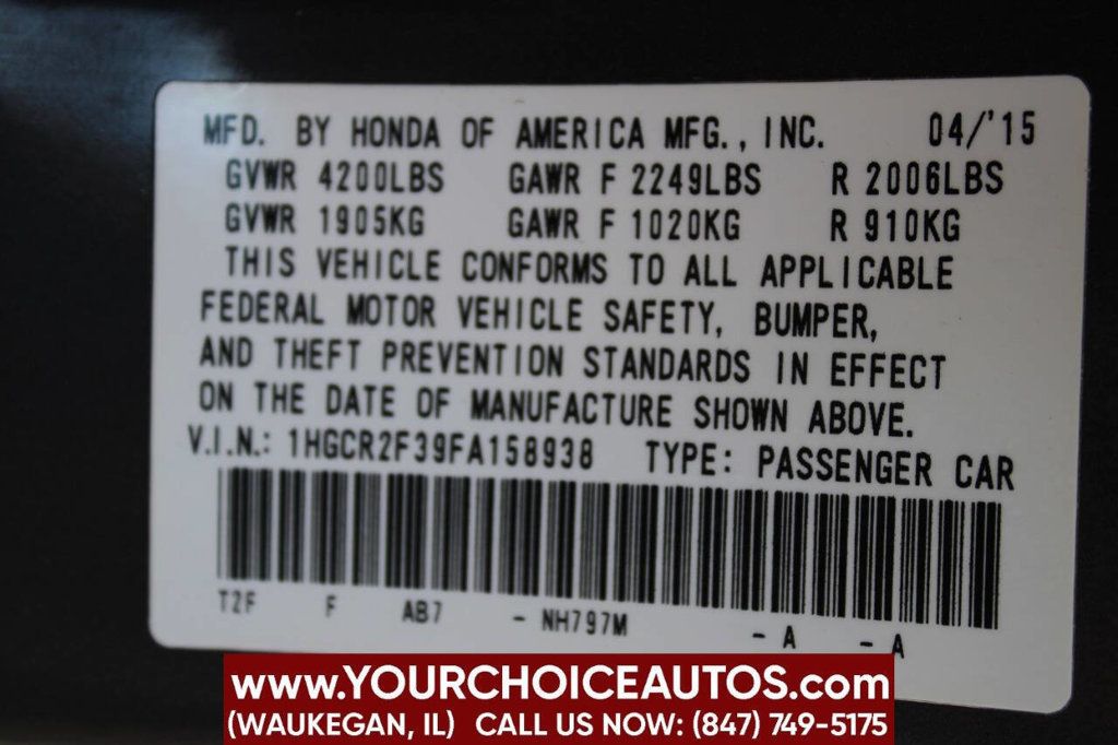 2015 Honda Accord Sedan 4dr I4 CVT LX - 22918288 - 28
