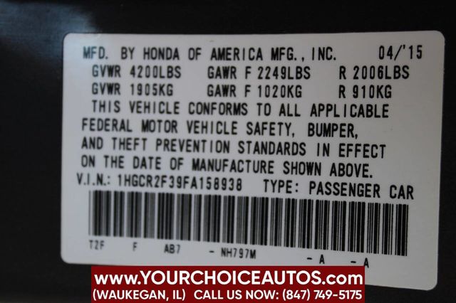 2015 Honda Accord Sedan 4dr I4 CVT LX - 22918288 - 28