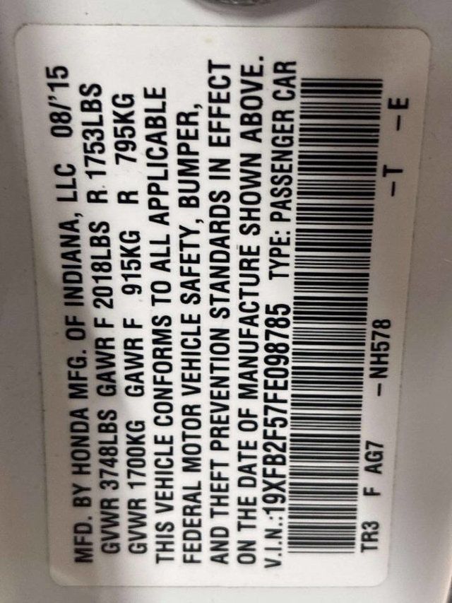 2015 Honda Civic Sedan 4dr CVT LX - 23026154 - 31
