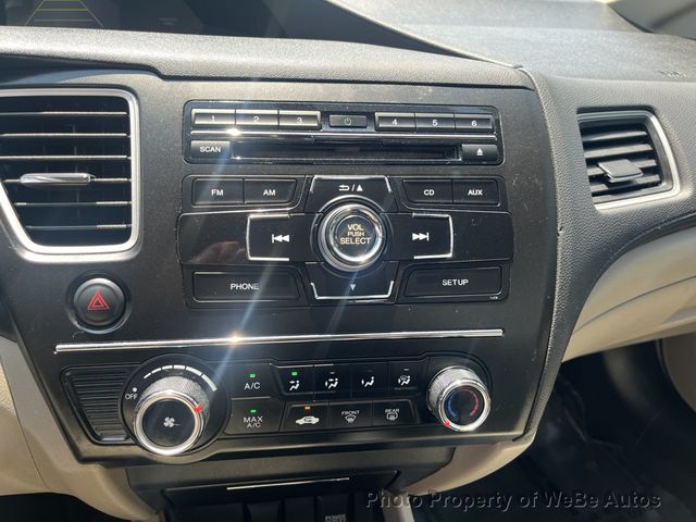 2015 Honda Civic Sedan 4dr CVT LX - 23046769 - 17