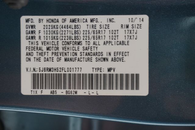 2015 Honda CR-V 2WD 5dr EX - 23028152 - 31