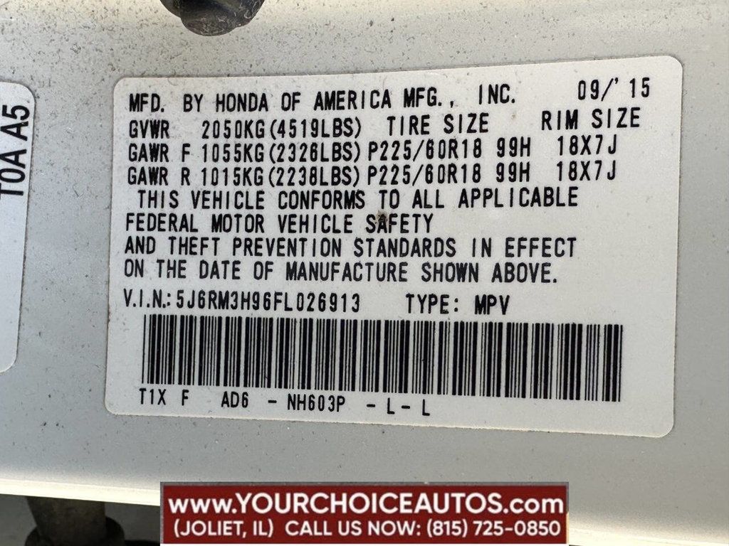 2015 Honda CR-V 2WD 5dr Touring - 22994619 - 13