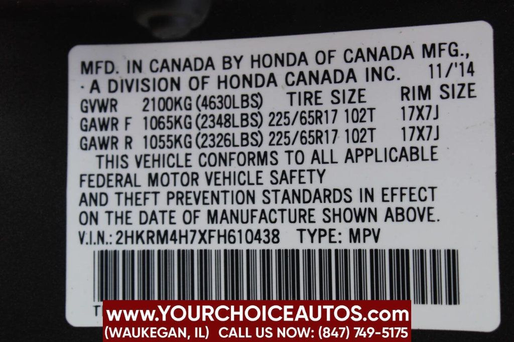 2015 Honda CR-V AWD 5dr EX-L w/Navi - 22886380 - 29