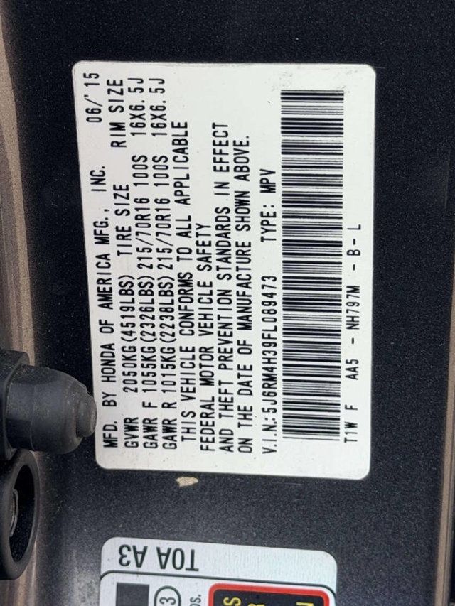 2015 Honda CR-V AWD 5dr LX - 23019055 - 22