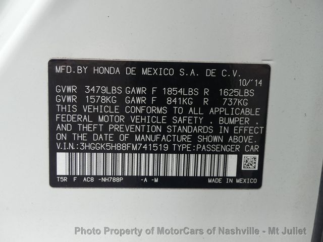 2015 Honda Fit 5dr Hatchback CVT EX - 23005712 - 43