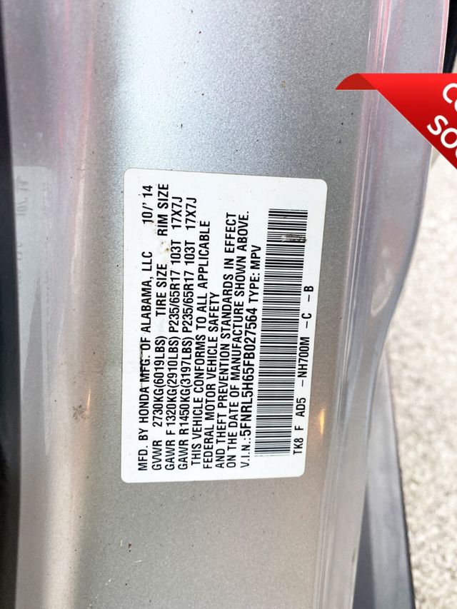 2015 Honda Odyssey 5dr EX-L w/Navi - 22959069 - 11