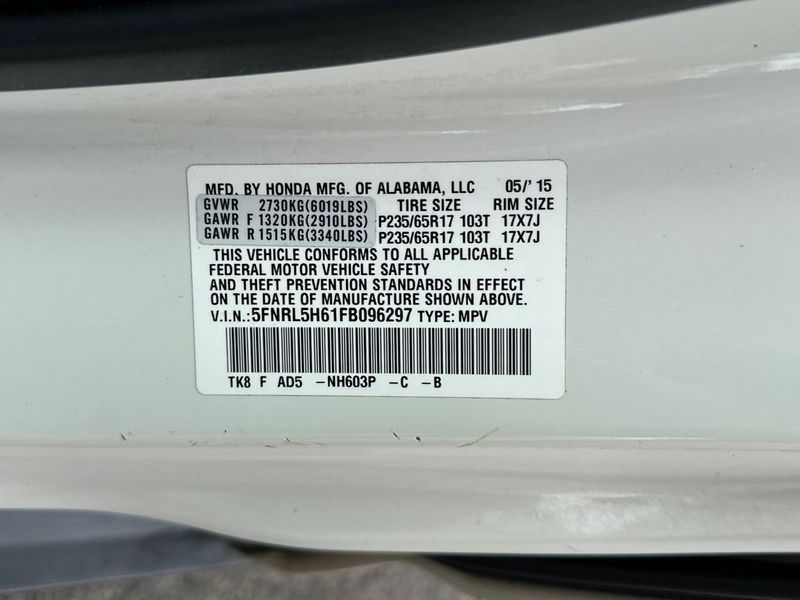 2015 Honda Odyssey EX-L - 23024033 - 22