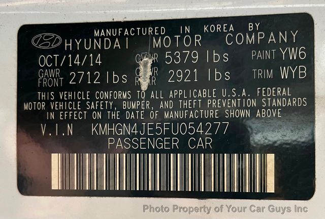 2015 Hyundai Genesis Base Trim - 23052384 - 31