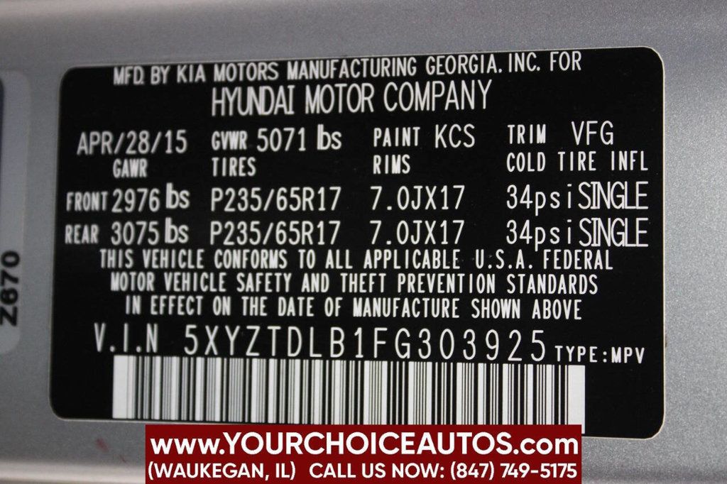 2015 Hyundai Santa Fe Sport AWD 4dr 2.4 - 22903343 - 32