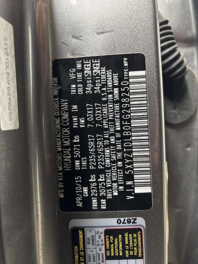 2015 Hyundai Santa Fe Sport AWD 4dr 2.4 - 22973505 - 36