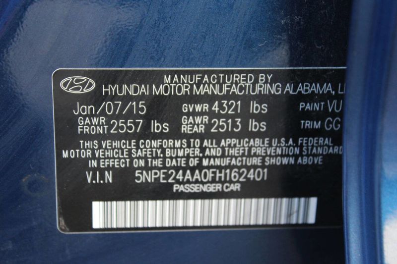 2015 Hyundai Sonata 4dr Sedan 1.6T Eco - 22927038 - 27
