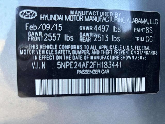 2015 Hyundai Sonata 4dr Sedan 2.4L SE - 22940464 - 29