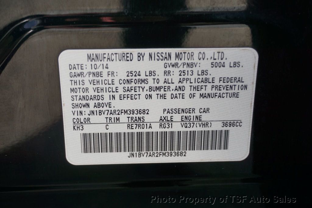 2015 INFINITI Q50 4dr Sedan Premium AWD NAVIGATION 360 CAMERAS SUNROOF HEATED SEAT - 22975946 - 38