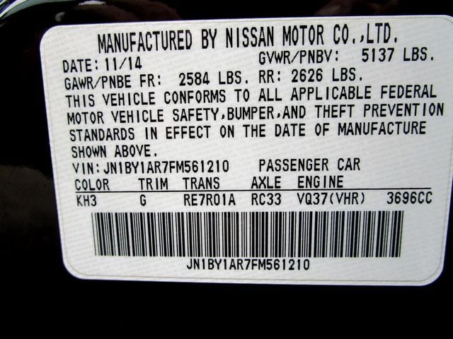2015 INFINITI Q70 3.7 AWD 4dr Sedan - 23066417 - 33