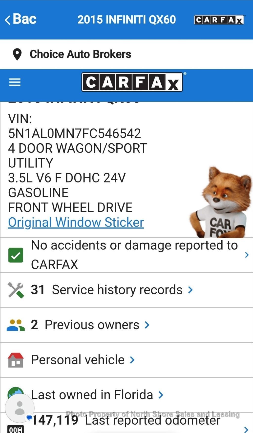 2015 INFINITI QX60 FWD 4dr - 22918444 - 11