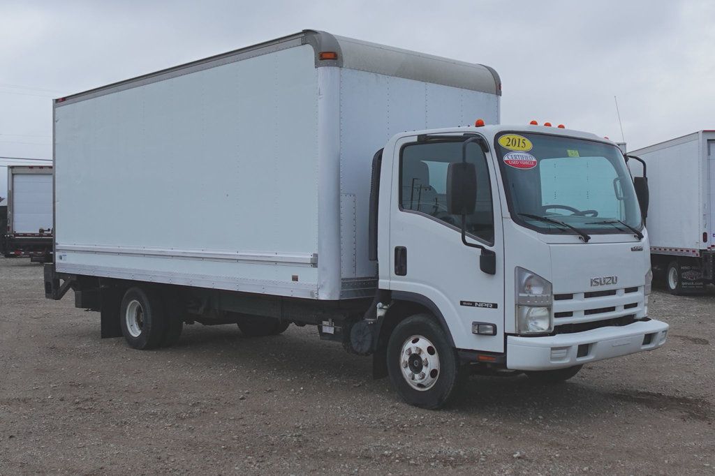 2015 Isuzu NPR (18ft Box with Lift Gate) - 22666391 - 0