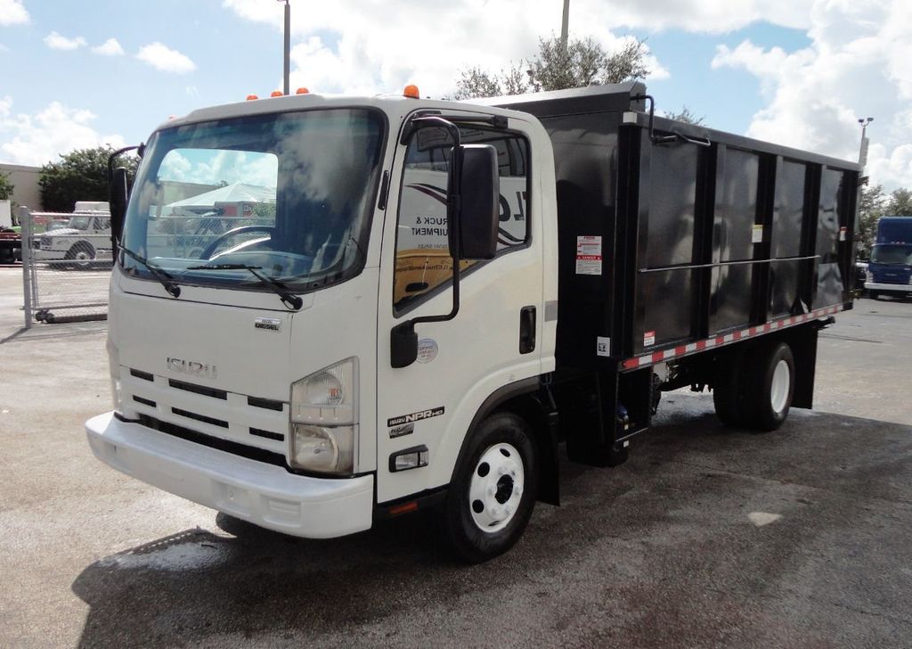 2015 Isuzu NPR HD *NEW* 15FT TRASH DUMP TRUCK ..51in SIDE WALLS - 20340000 - 31