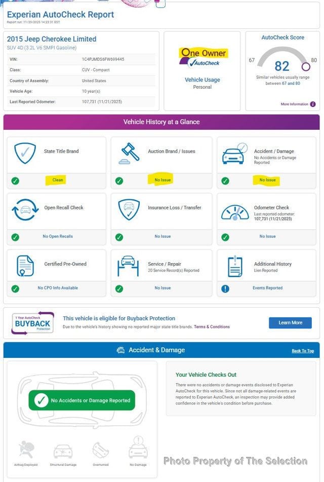 2015 Jeep Cherokee 4WD LIMITED - 22953084 - 4