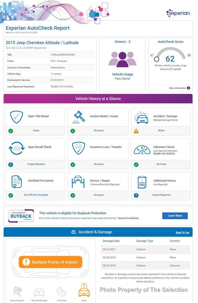 2015 Jeep Cherokee CHEROKEE LATITUDE W/PANO ROOF & COMFORT PKG - 22990666 - 12