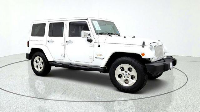 2015 Jeep Wrangler Unlimited 4WD 4dr Sahara w/ Hard Top, 5-Speed Auto, Leather & Uconnect Nav - 23094582 - 2