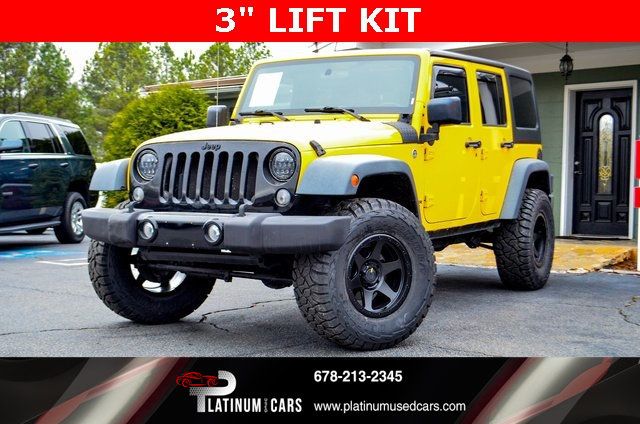 2015 Used Jeep Wrangler Unlimited 4WD 4dr Willys Wheeler at Platinum Cars  Alpharetta Serving Roswell, Alpharetta, and Cumming, GA, IID 21106473