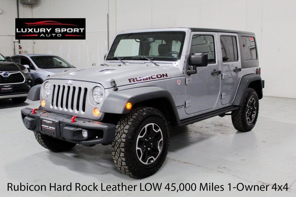 2015 Jeep Wrangler Unlimited Rubicon Hard Rock Leather LOW 45,000 Miles 1-Owner - 22727262 - 0