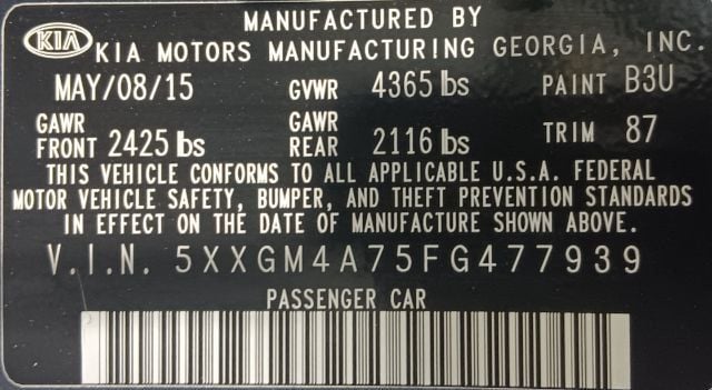 2015 Kia Optima 4dr Sedan LX - 22990379 - 4