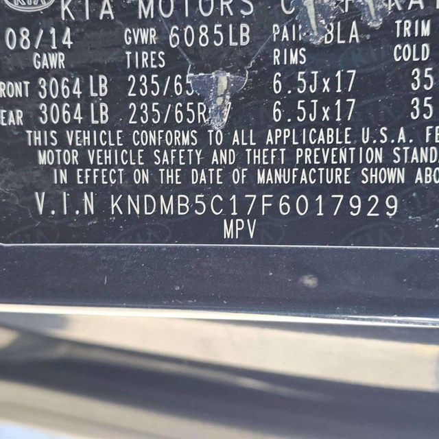 2015 Kia Sedona 4dr Wagon LX - 22962404 - 11