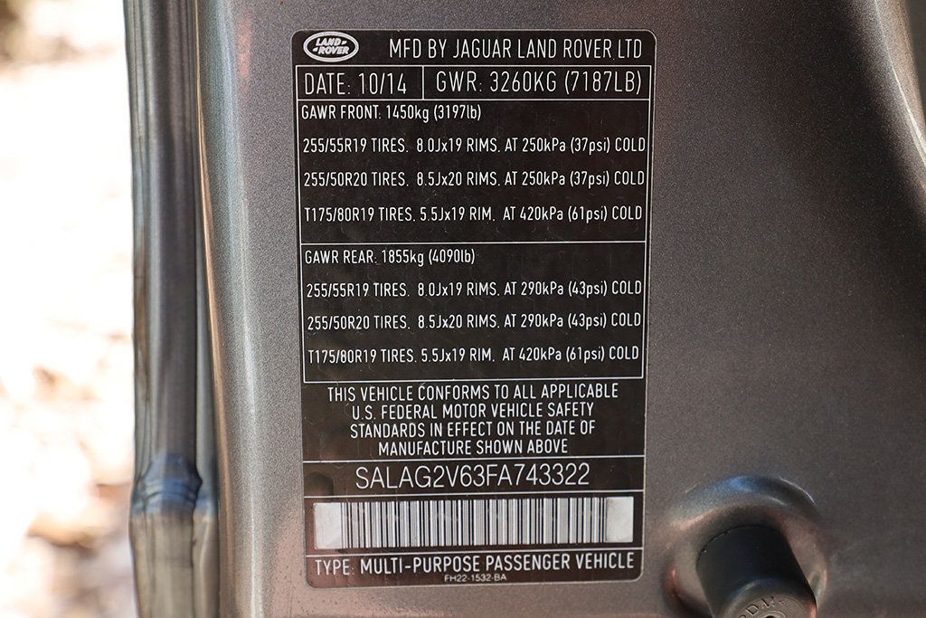 2015 Land Rover LR4 4WD 4dr HSE - 22929643 - 65