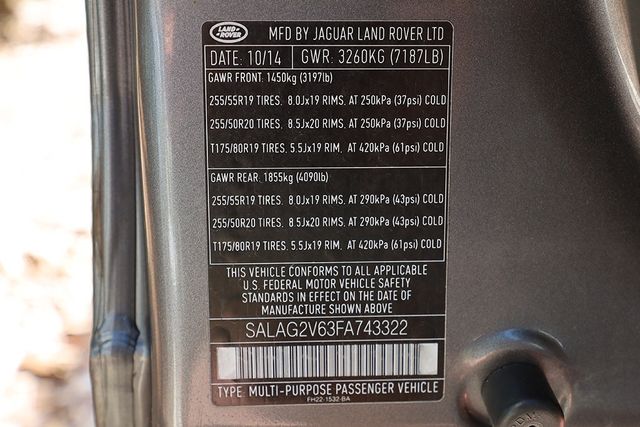 2015 Land Rover LR4 4WD 4dr HSE - 22929643 - 65