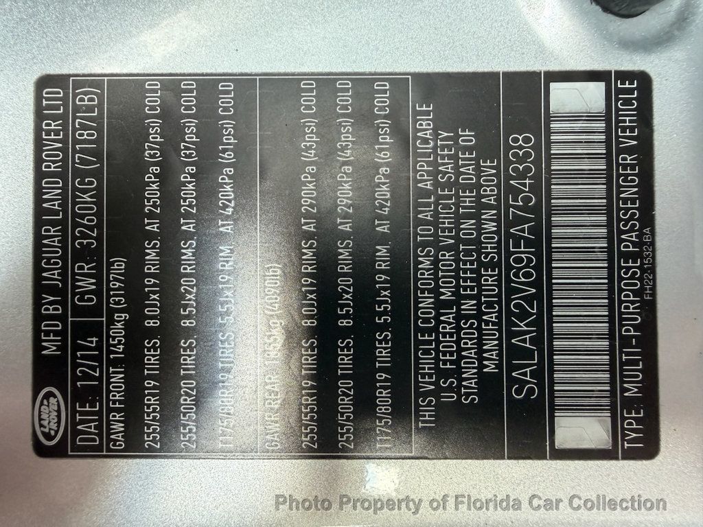 2015 Land Rover LR4 HSE LUXURY 4WD - 22950738 - 99