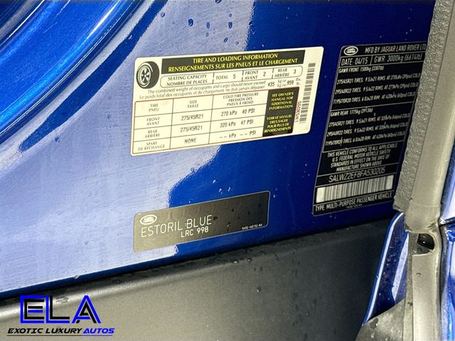 2015 Land Rover Range Rover Sport FULL CARBON PACKAGE! ESTORIL BLUE! MERIDIAN SOUND! FRONT BUCKETS - 22958005 - 34