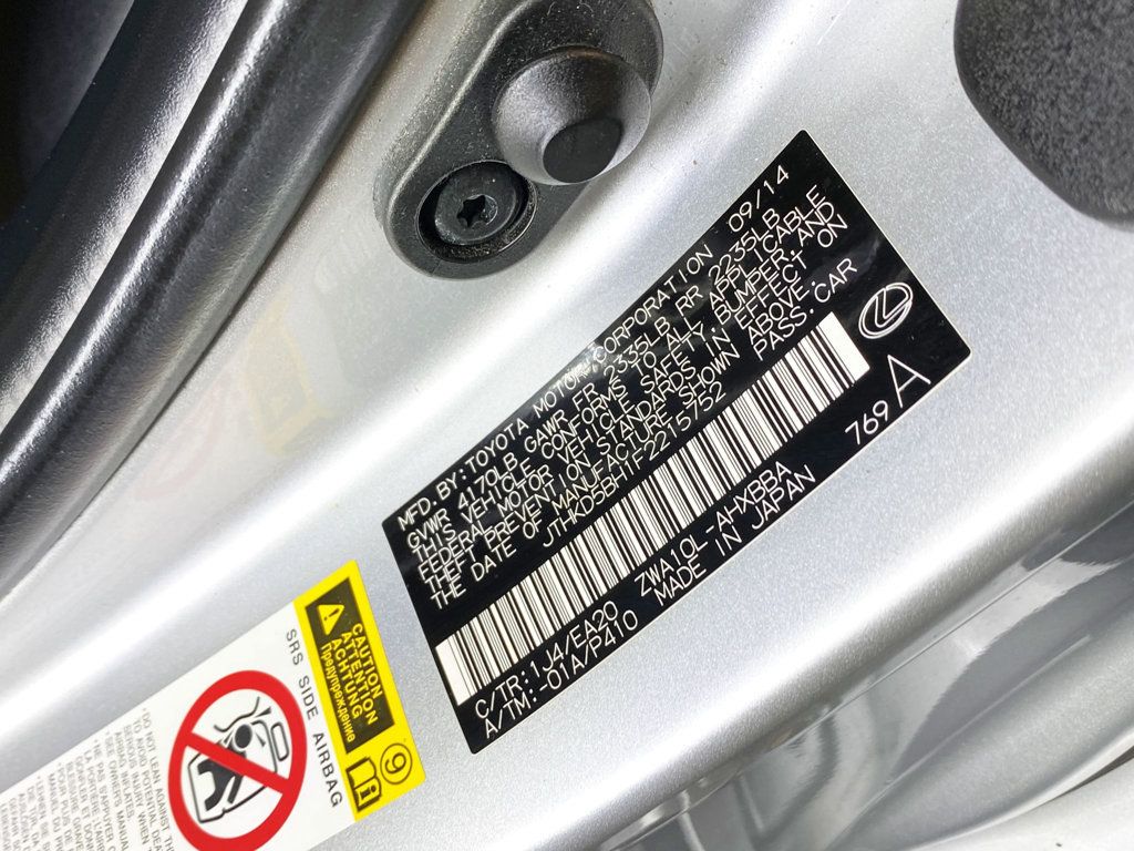 2015 Lexus CT 200h 5dr Sedan Hybrid - 22928331 - 60