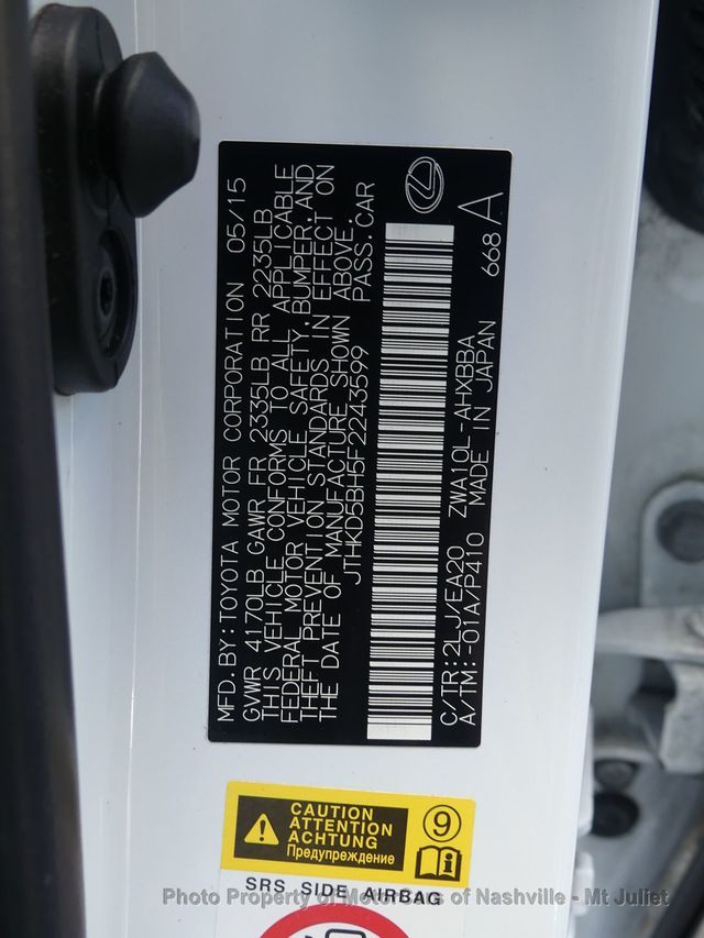 2015 Lexus CT 200h 5dr Sedan Hybrid - 23085131 - 46