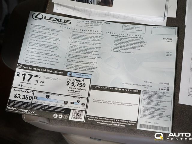 2015 Lexus GX 460 4WD 4dr Luxury - 23089744 - 1