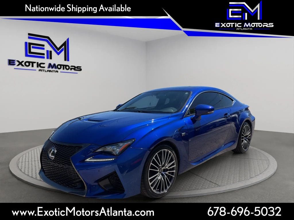 2015 Lexus RC F RC F, CLEAN CARFAX, BACKUP CAM, BLUETOOTH, SPOILER, NAVI SYSTEM! - 23007436 | Video 1