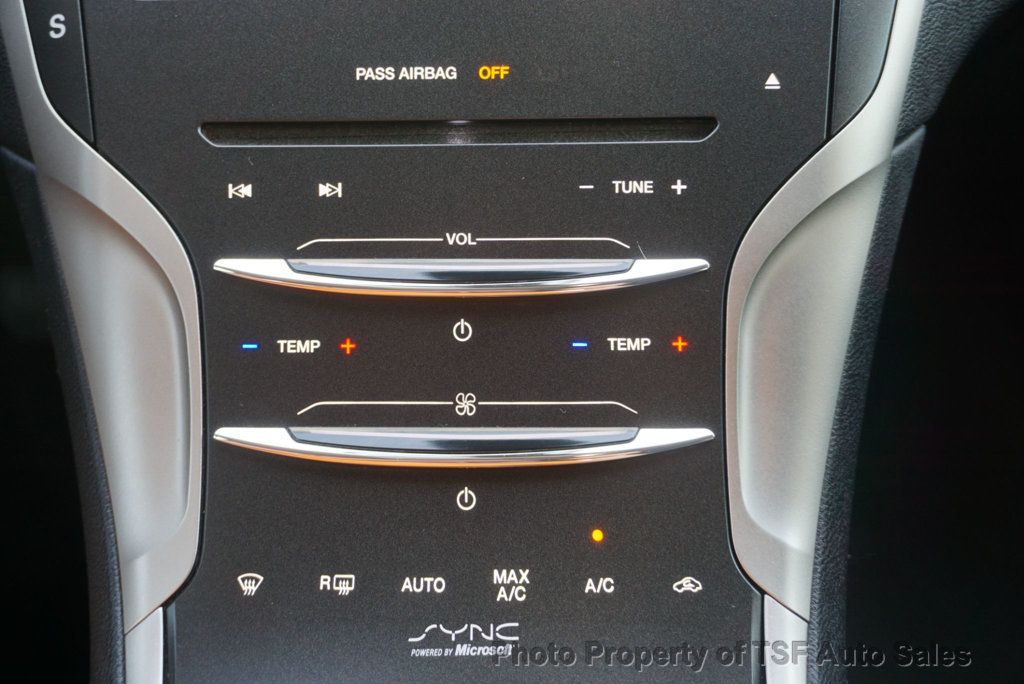 2015 Lincoln MKZ 4dr Sedan AWD 3.7L PANO ROOF HEATED&COOLED SEATS LEATHER LOADED! - 23013845 - 28