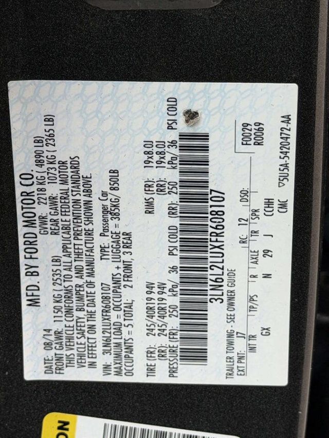 2015 Lincoln MKZ 4dr Sedan Hybrid FWD - 23002116 - 15