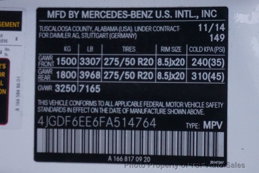 2015 Mercedes-Benz GL-Class 4MATIC 4dr GL 450 20" WHEELS PANO ROOF NAVI 360 CAMERAS 3RD ROW  - 23097653 - 31