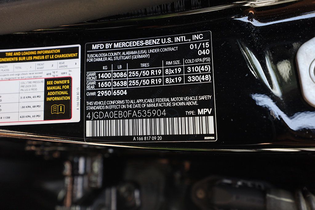 2015 Mercedes-Benz M-Class 4MATIC 4dr ML 250 BlueTEC - 23053854 - 63