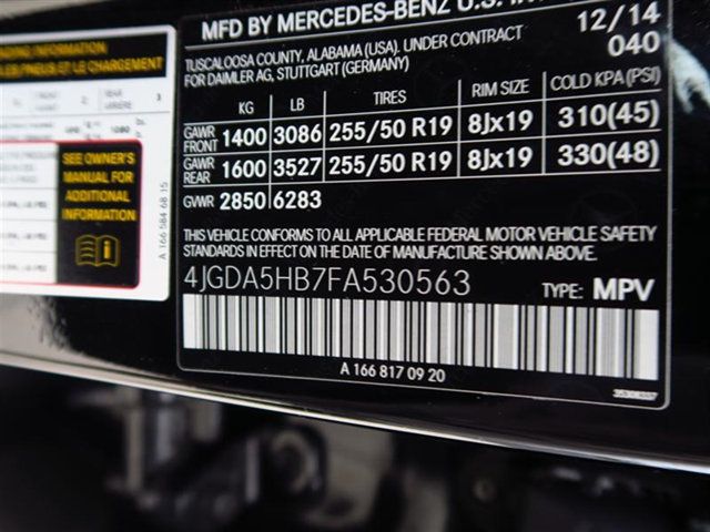 2015 Mercedes-Benz M-Class 4MATIC 4dr ML 350 - 16887473 - 5