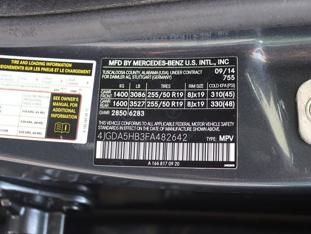 2015 Mercedes-Benz M-Class 4MATIC 4dr ML 350 - 23040584 - 35