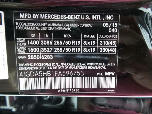 2015 Mercedes-Benz M-Class ML350 4MATIC - 15400121 - 7