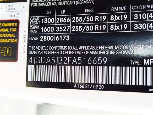 2015 Mercedes-Benz M-Class RWD 4dr ML 350 - 17021419 - 31