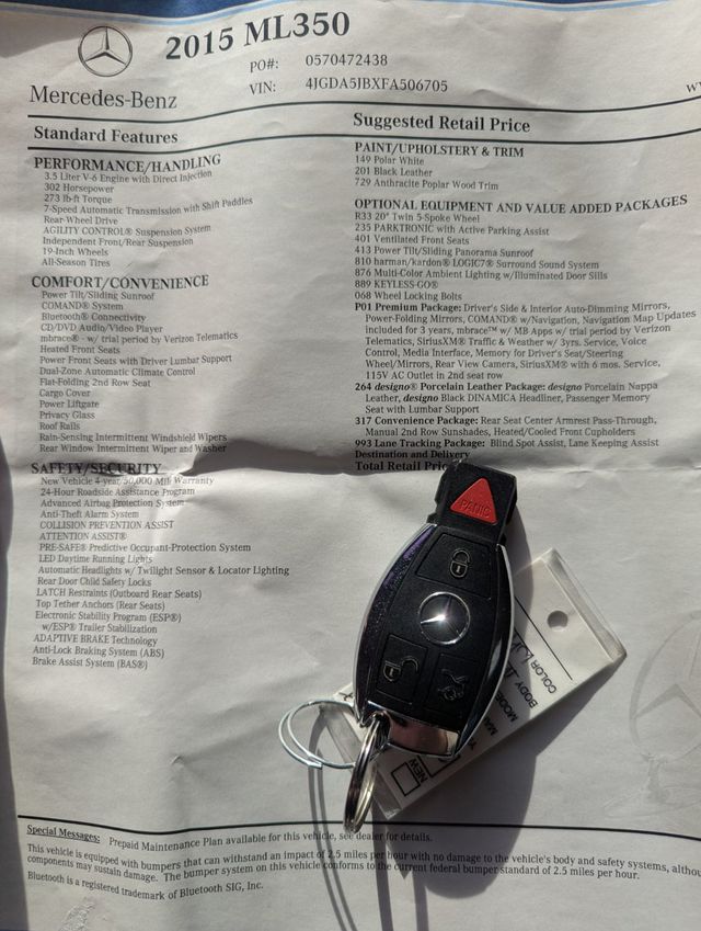 2015 Mercedes-Benz M-Class RWD 4dr ML 350 - 22975023 - 26