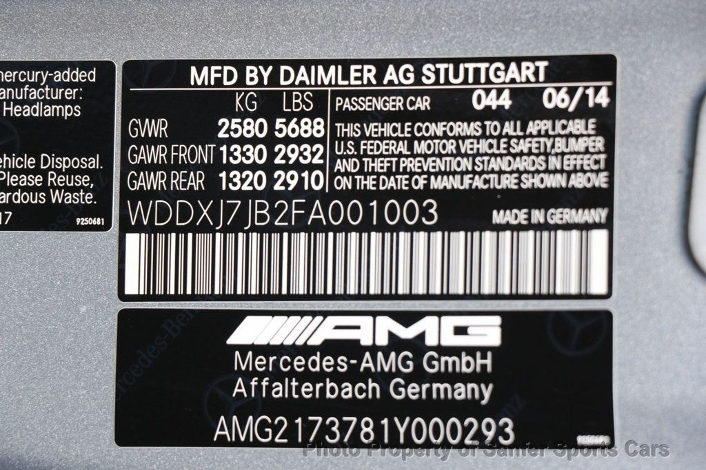 2015 Mercedes-Benz S-Class 2dr Coupe S 63 AMG 4MATIC - 22946744 - 55