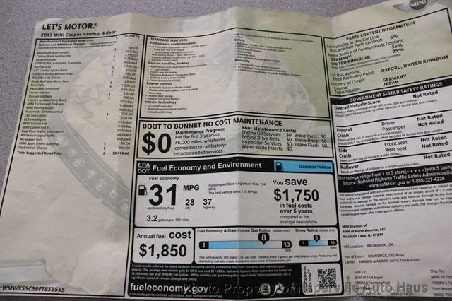 2015 MINI Cooper Hardtop 4 Door  - 22855051 - 58