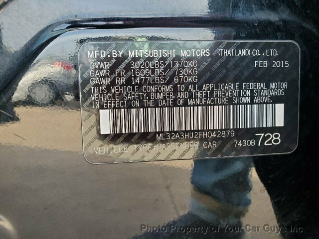 2015 Mitsubishi Mirage 4dr Hatchback DE - 22879433 - 21