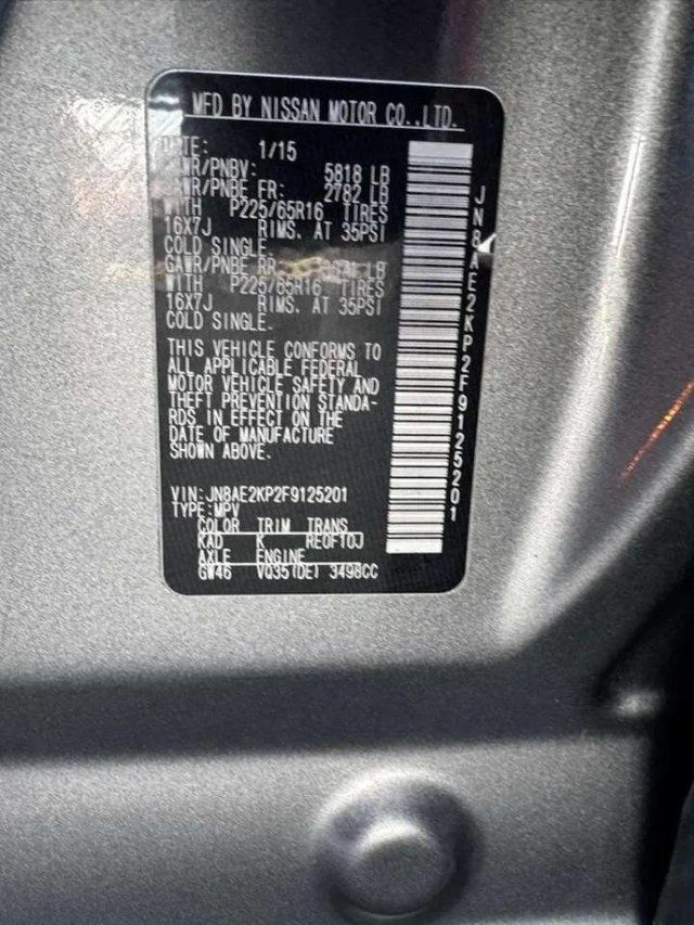 2015 Nissan Quest 4dr SV - 22935114 - 25
